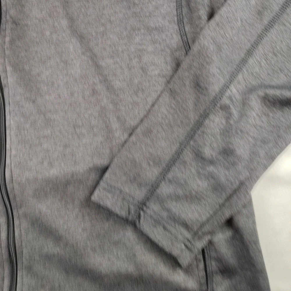 Miami Open Track Tennis Jacket Mens Large Gray Full-Zip Tennis EUC